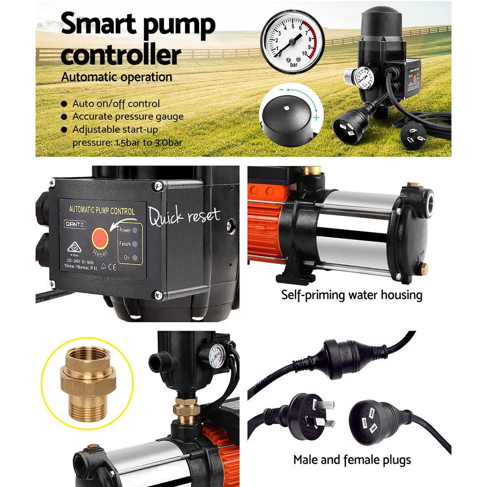 1800W Multi-Stage Garden Water Pump, Stainless Steel - Giantz