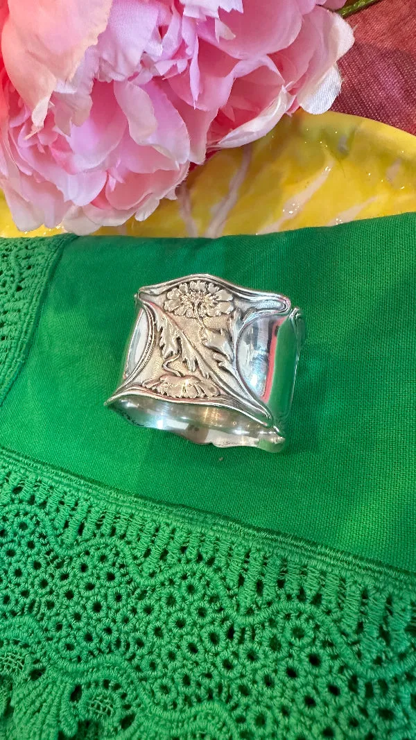 Antique Napkin Ring, Hallmarked Sterling B2598, Art Nouveau, Gorham, No Monogram