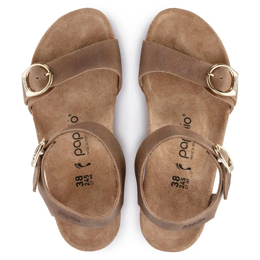 Certainly! Heres an optimized title for the product:

Birkenstock Papillio Soley Womens Wedge Sandals in Cognac Oiled Leather

This title includes key modifiers and details about the product.