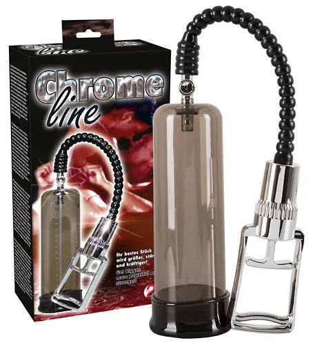 Chrome line penis pump