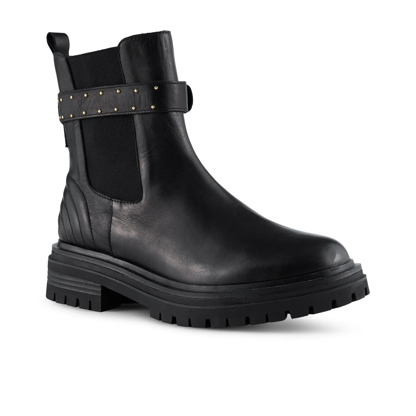 Franka leather chelsea boot - BLACK