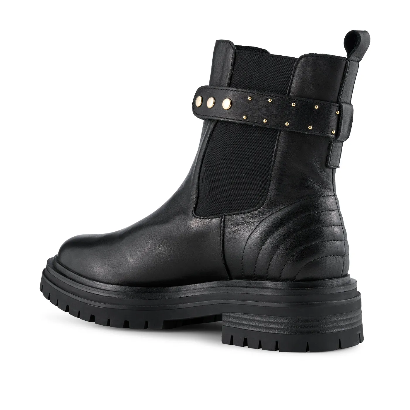 Franka leather chelsea boot - BLACK