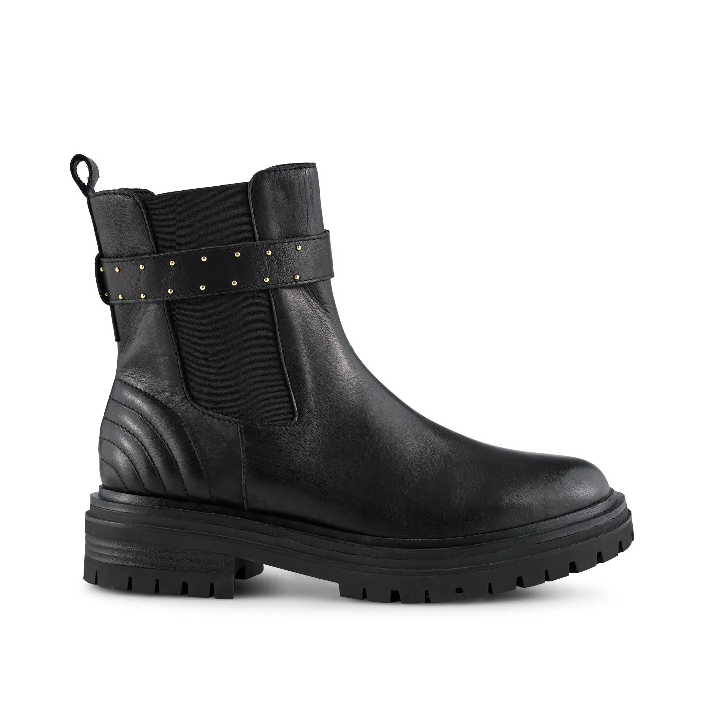 Franka leather chelsea boot - BLACK