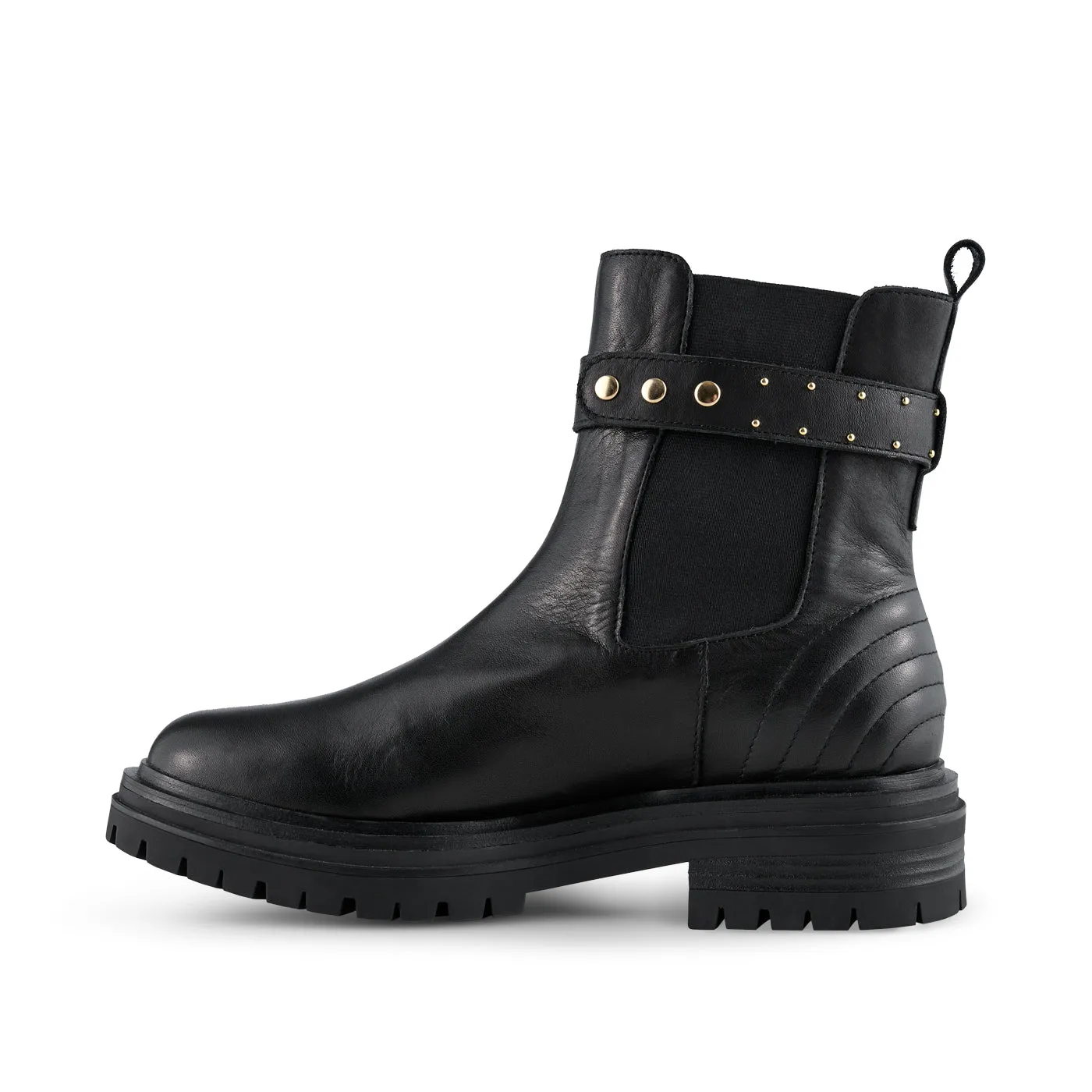 Franka leather chelsea boot - BLACK