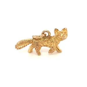 Gold Fox Charm