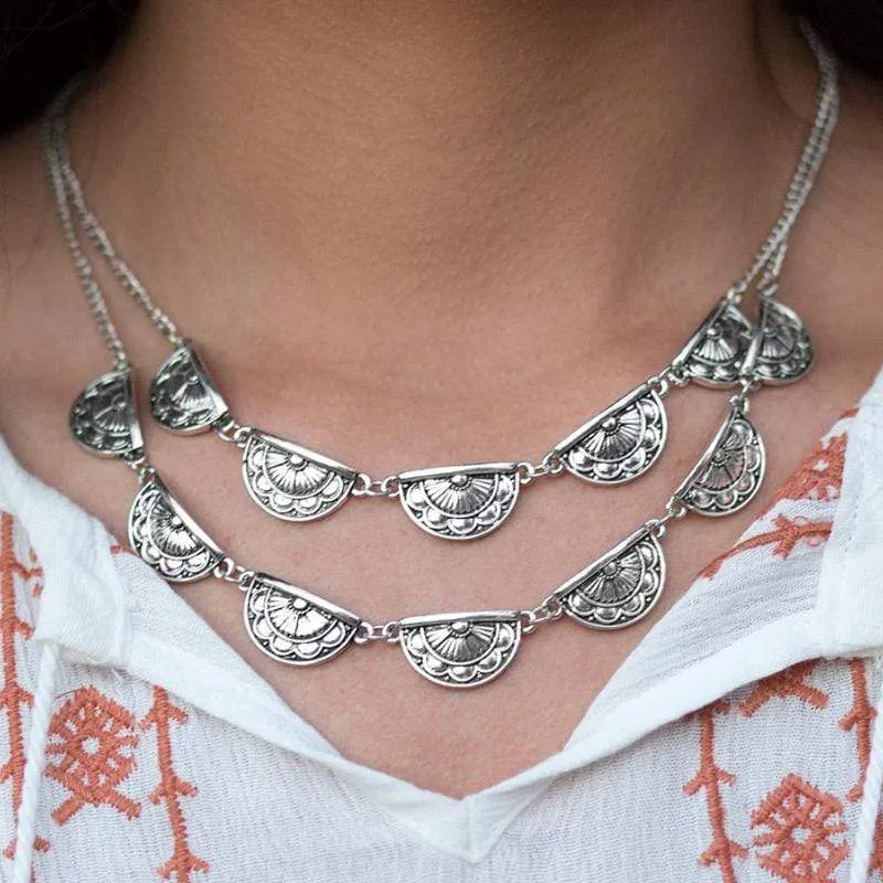 Harvest Harmony Silver Necklace