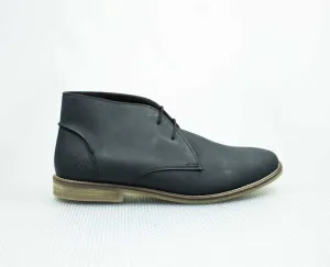 Old Khaki Black Leather Boot