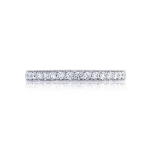 Platinum Pave Diamond Wedding Band