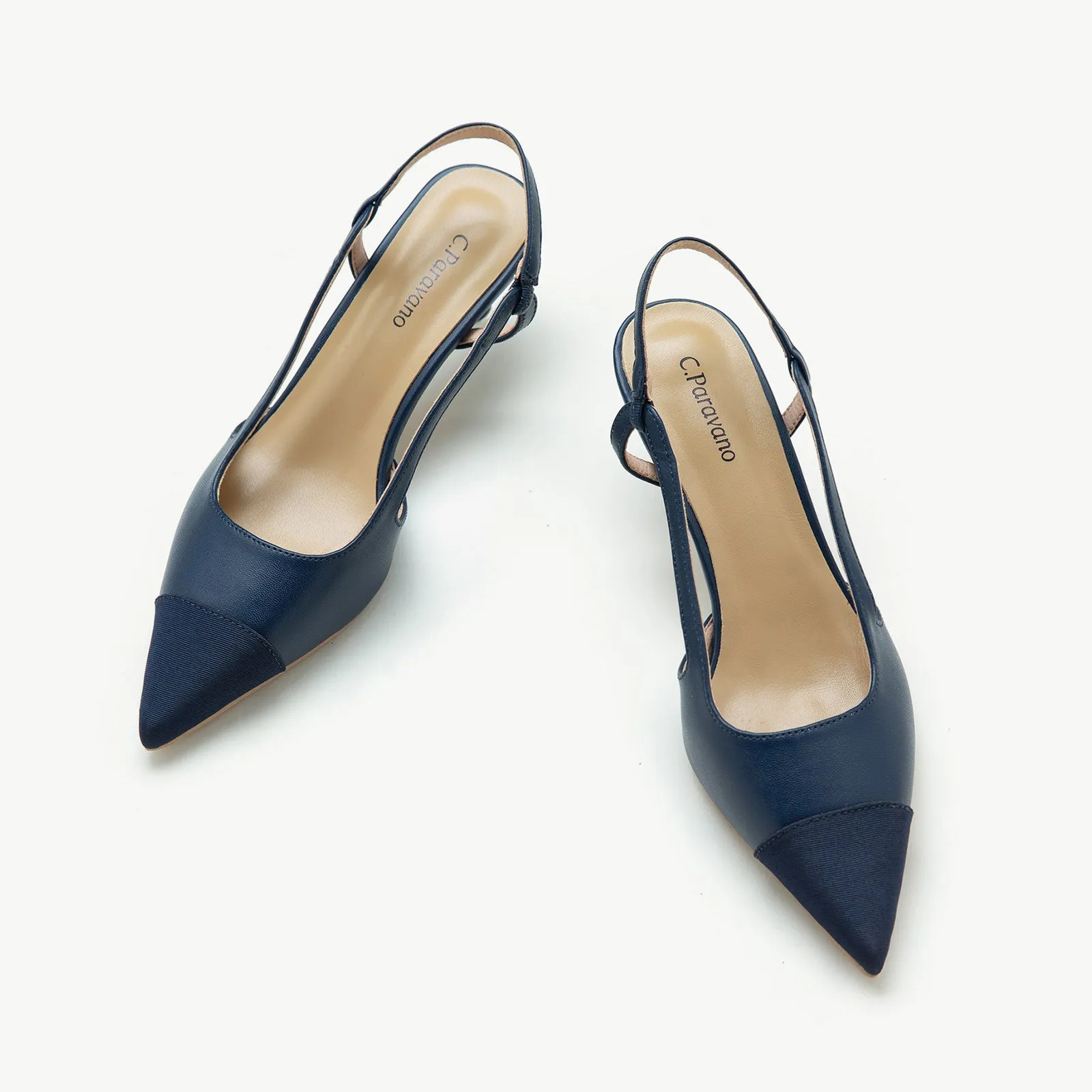 Pointed Toe Slingback Pumps