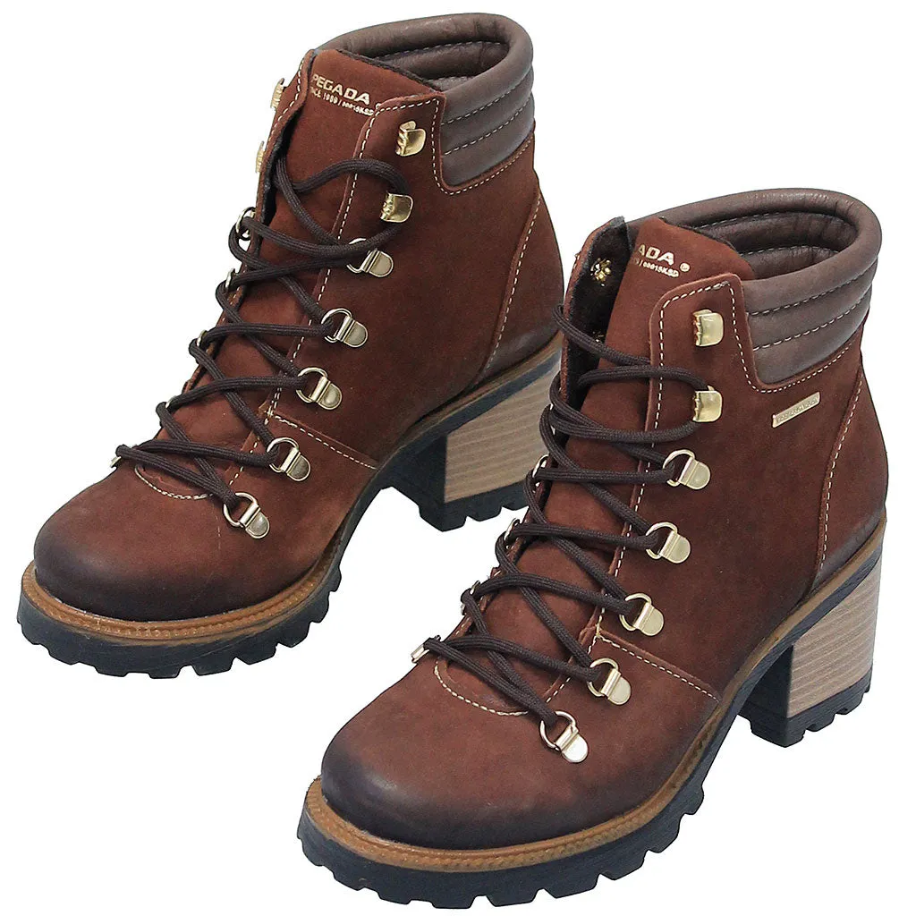 Rustic Brown Ankle Boot w/Lug Sole & Heel #BL132102LN ()