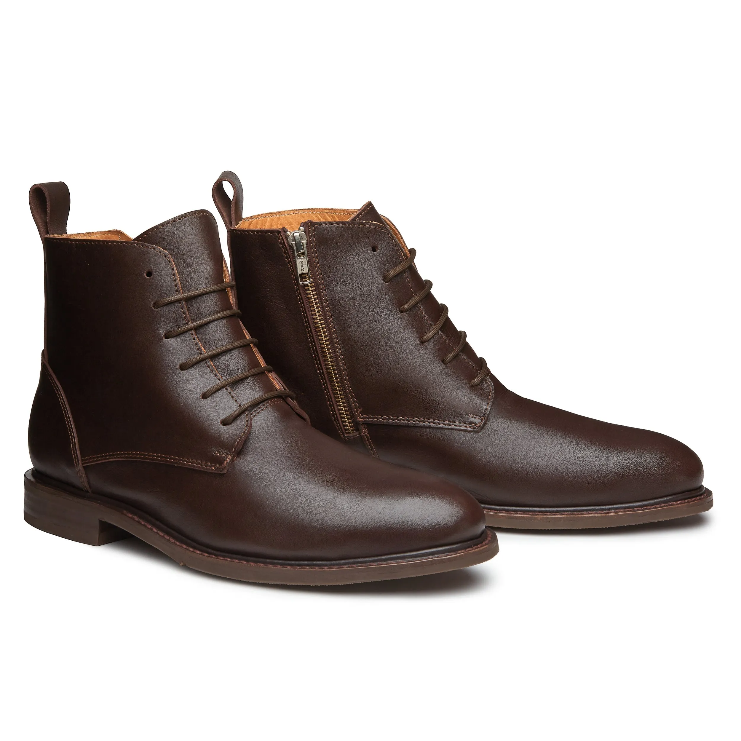 STEEL TOE LACE UP BOOT MICH BROWN