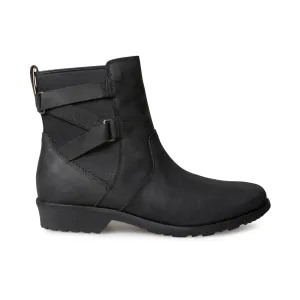 Womens Teva Ellery Black Waterproof Ankle Boots